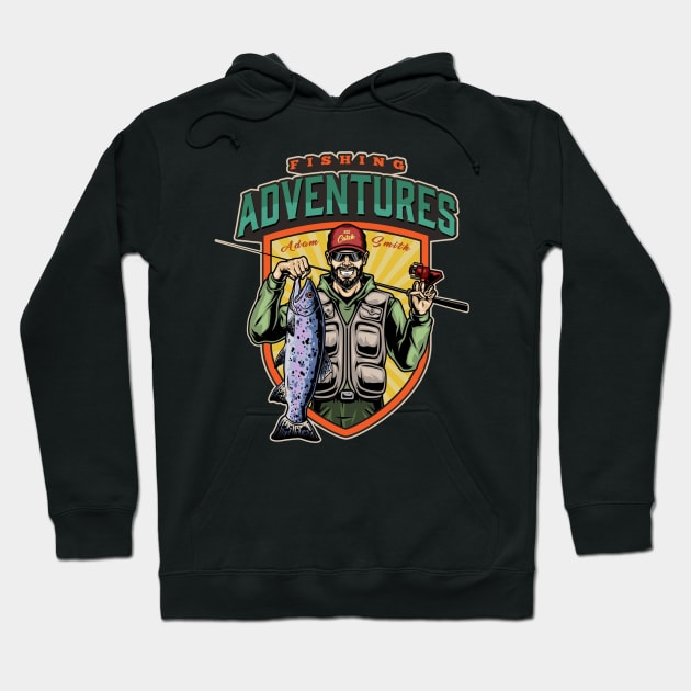 fishing adventure Hoodie by dgimstudio44